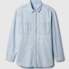 Chambray Denim Big Shirt