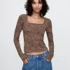 CloseKnit Jersey Square-Neck Top