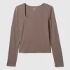 CloseKnit Jersey Square-Neck Top