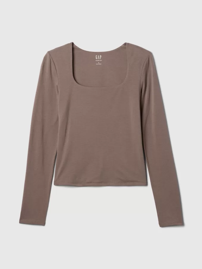 CloseKnit Jersey Square-Neck Top