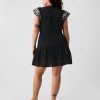Crinkle Gauze Embroidered Mini Dress Crinkle Gauze Embroidered Mini Dress