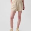 Crinkle Gauze Pull-On Shorts