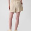 Crinkle Gauze Pull-On Shorts
