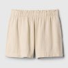 Crinkle Gauze Pull-On Shorts