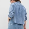 Cropped Denim Shirt