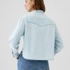 Cropped Denim Western Shirt Cropped Denim Western Shirt