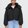 Cropped Duvet Wrap Puffer Jacket Cropped Duvet Wrap Puffer Jacket