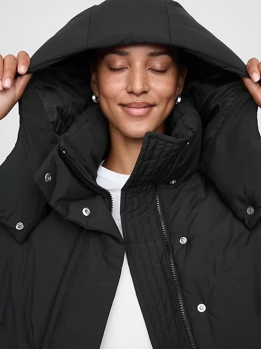 Cropped Duvet Wrap Puffer Jacket Cropped Duvet Wrap Puffer Jacket