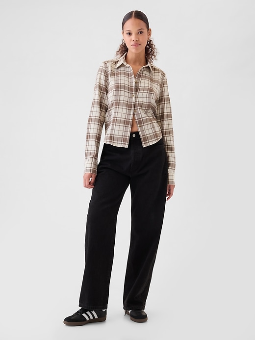 Cropped Flannel Shirt Cropped Flannel Shirt