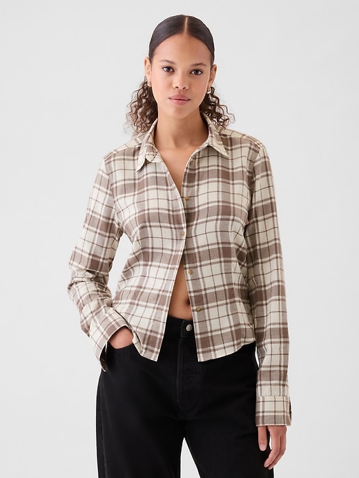 Cropped Flannel Shirt Cropped Flannel Shirt
