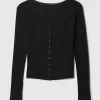Cropped Pointelle Cardigan Cropped Pointelle Cardigan