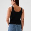 Cropped Pointelle Sweater Tank