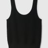 Cropped Pointelle Sweater Tank