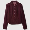 Cropped Velvet Shirt Cropped Velvet Shirt