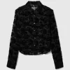 Cropped Velvet Shirt Cropped Velvet Shirt