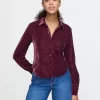 Cropped Velvet Shirt Cropped Velvet Shirt