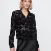 Cropped Velvet Shirt Cropped Velvet Shirt