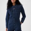 Denim Cargo Jumpsuit