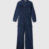 Denim Cargo Jumpsuit