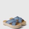 Denim Espadrille Platform Sandals