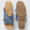 Denim Espadrille Platform Sandals
