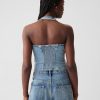 Denim Halter Vest