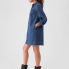 Denim Utility Mini Shirtdress