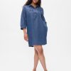 Denim Utility Mini Shirtdress