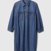 Denim Utility Mini Shirtdress