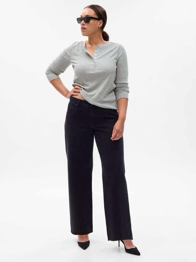 Essential Rib Henley T-Shirt