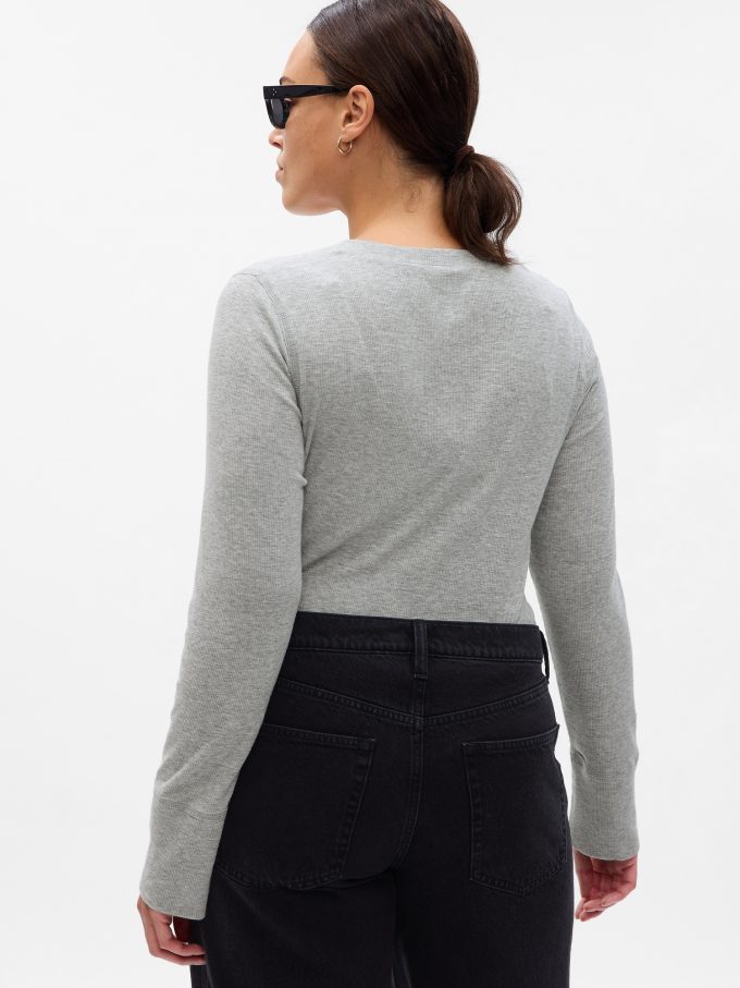 Essential Rib Henley T-Shirt