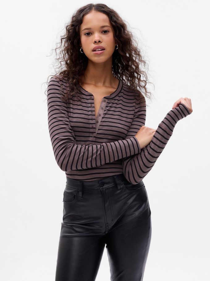 Essential Rib Henley T-Shirt