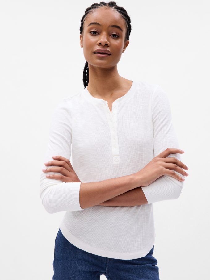 Essential Rib Henley T-Shirt
