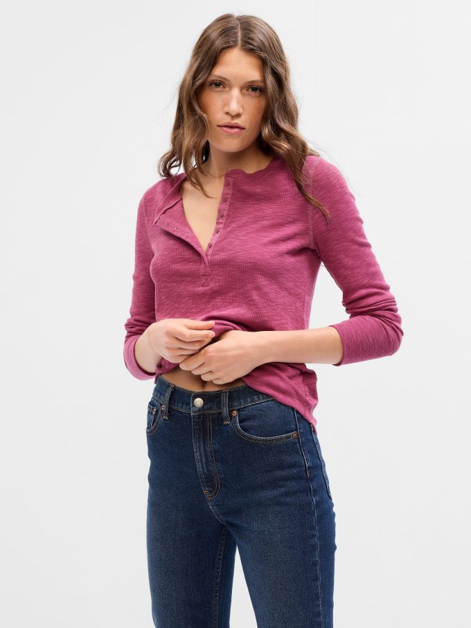 Essential Rib Henley T-Shirt