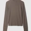 Essential Rib Mockneck T-Shirt