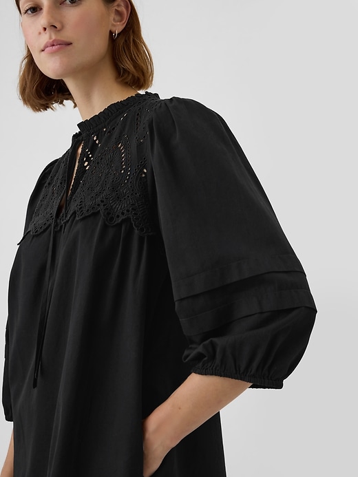 Eyelet Mini Dress Eyelet Mini Dress