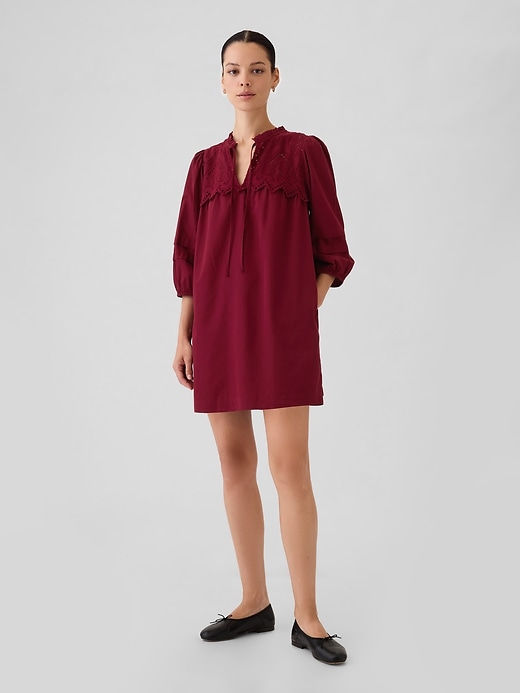 Eyelet Mini Dress Eyelet Mini Dress