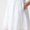 Eyelet Mini Shirtdress