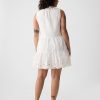 Eyelet Mini Shirtdress