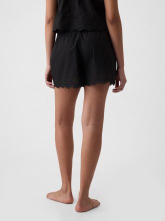 Eyelet Poplin PJ Shorts