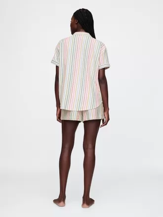 Flannel PJ Shorts Set