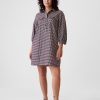 Flannel Utility Mini Shirtdress