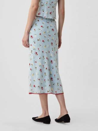 Gap × DÔEN Floral Midi Skirt