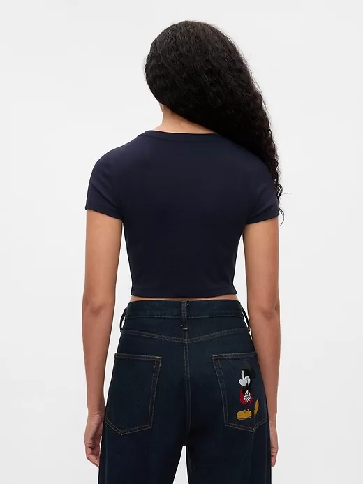 Gap × Disney Cropped Crewneck T-Shirt Gap × Disney Cropped Crewneck T-Shirt
