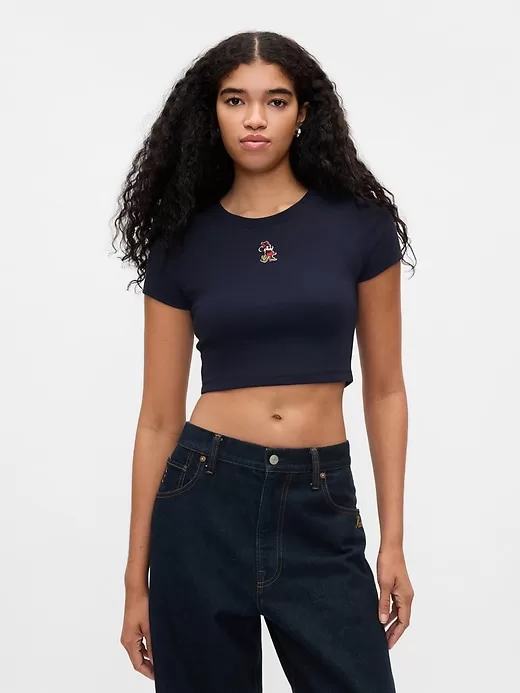 Gap × Disney Cropped Crewneck T-Shirt Gap × Disney Cropped Crewneck T-Shirt