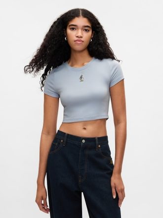 Gap × Disney Cropped Crewneck T-Shirt