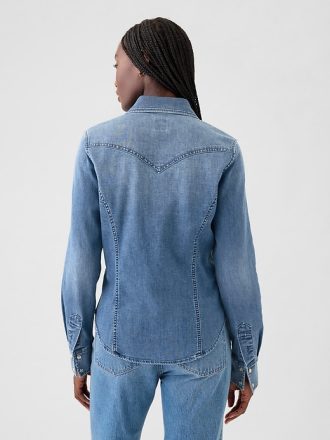 GapHeritage Denim Western Shirt