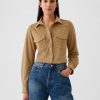 GapHeritage Vegan Suede Western Shirt GapHeritage Vegan Suede Western Shirt