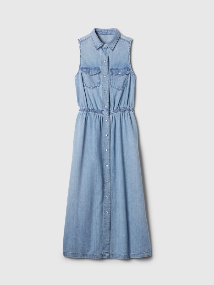 GapHeritage Western Denim Midi Dress