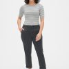 Girlfriend Twill Stripe Khakis